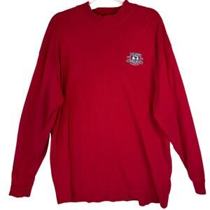 Lone Cypress Pebble Beach US Open Crewneck‎ Sweatshirt Mens XL Red Pima Cotton